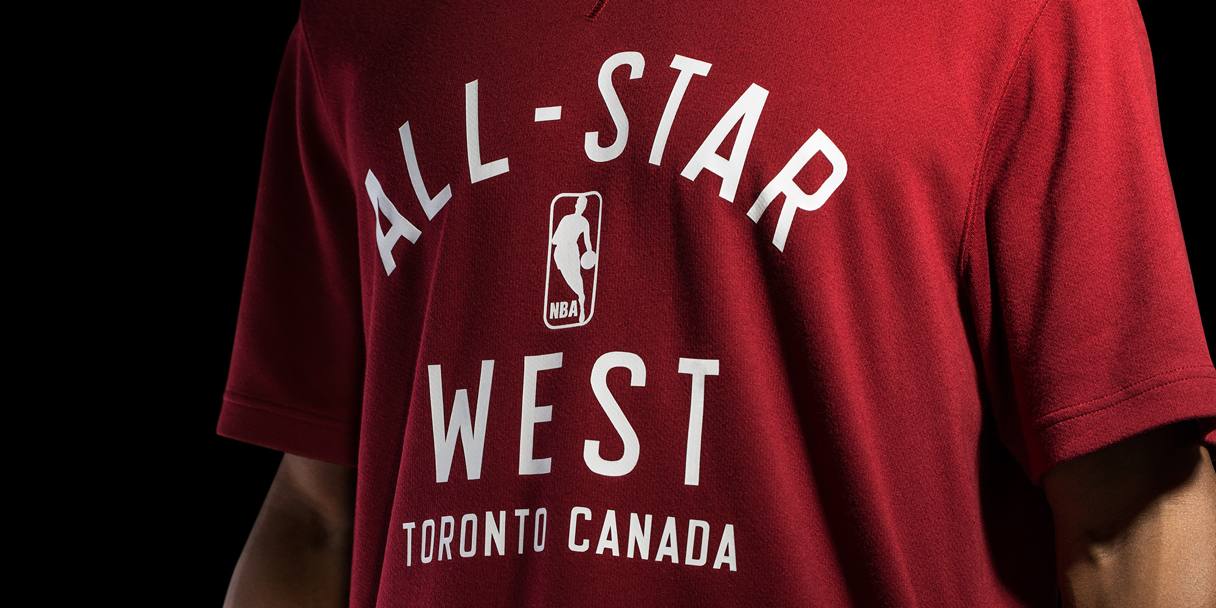 Foto maglie All Star Game NBA 2016, in programma a Toronto dal 12 al 14 febbraio. 